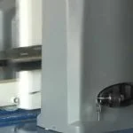 Colocando o portão deslizante no manual